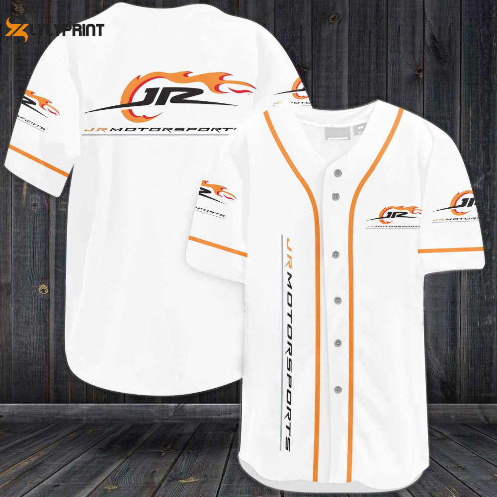 JR Motorsports Racing Baseball Jersey - Gift for Men Women - lylyprint.com baseball jersey product view 1
