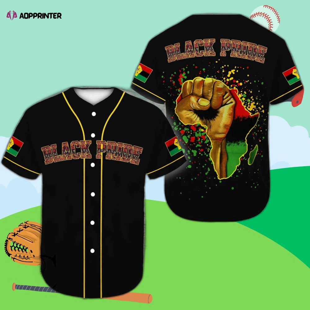 Juneteenth Black Pride Baseball Jersey: Celebrate Freedom with Stylish Prints baseball jersey product view 1