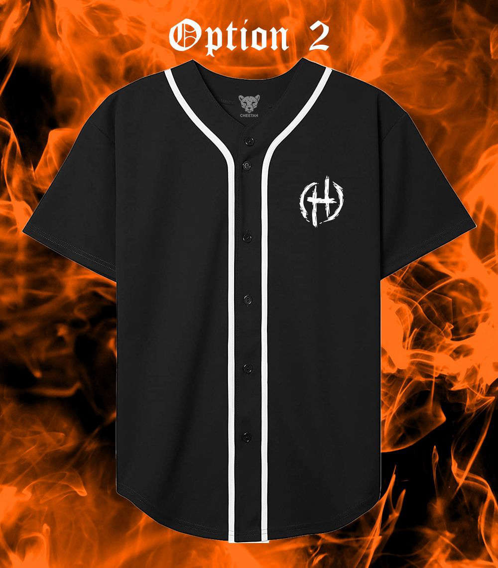 Junior H Sad Boy Baseball Jersey - lylyprint.com baseball jersey product view 3