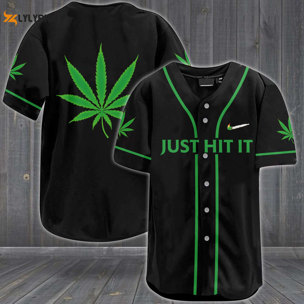 Just Hit It All Over Print Unisex Baseball Jersey - lylyprint.com baseball jersey product view 1
