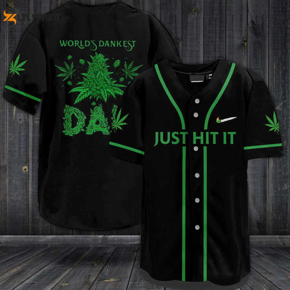 Just Hit It World's Darkest Day All Over Print Unisex Baseball Jersey - lylyprint.com baseball jersey product view 1
