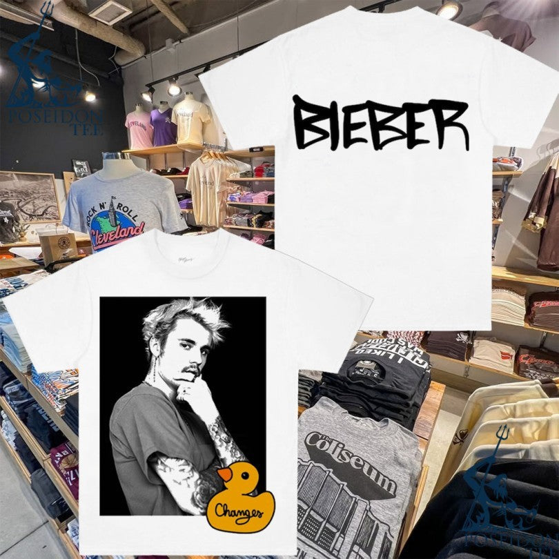 Justin Bieber Changes Duck Photo T-shirt Unisex T-shirt, Sweatshirt, Hoodie, Long Sleeve Tee - T-Shirt, Sweatshirt, Hoodie