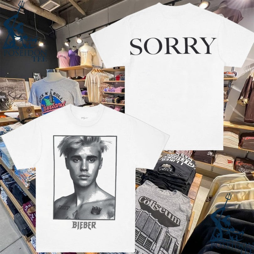 Justin Bieber Purpose Sorry T-shirt Unisex T-shirt, Sweatshirt, Hoodie, Long Sleeve Tee - T-Shirt, Sweatshirt, Hoodie