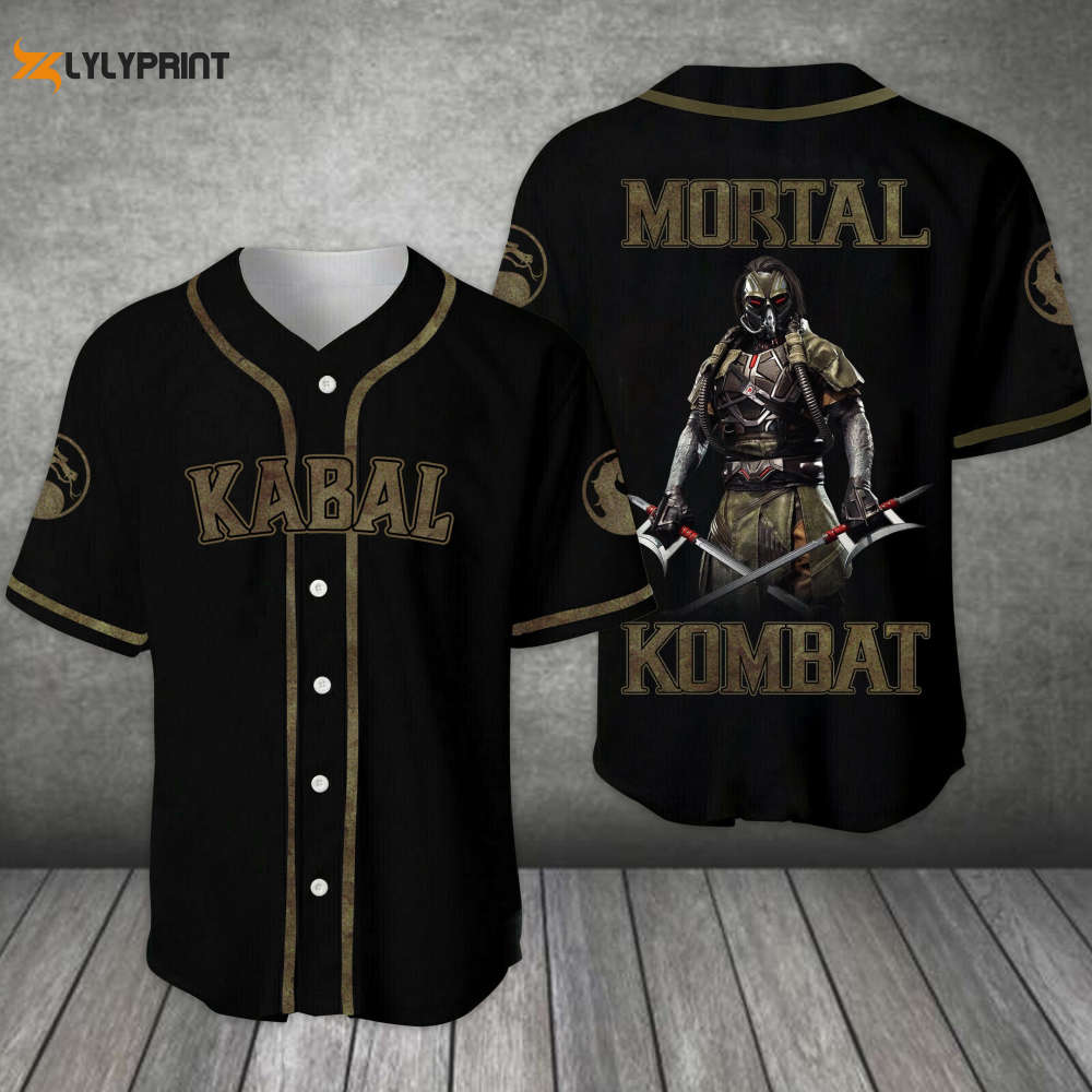 Kabal Mortal Kombat All Over Print Unisex Baseball Jersey - lylyprint.com baseball jersey product view 1