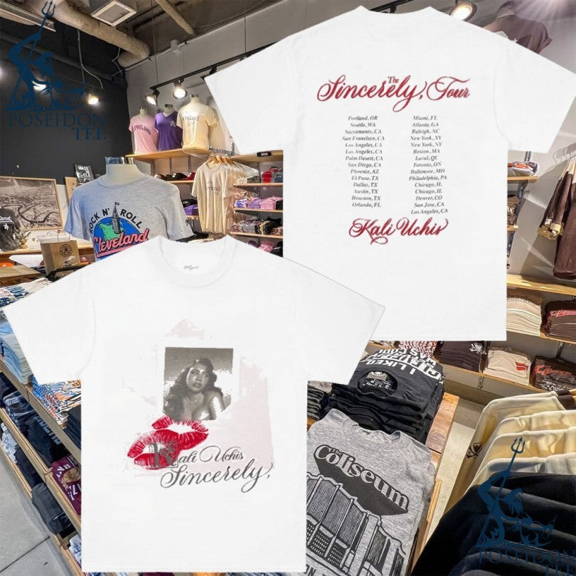 Kali Uchis Sincerely Tour T-shirt Unisex T-shirt, Sweatshirt, Hoodie, Long Sleeve Tee - T-Shirt, Sweatshirt, Hoodie
