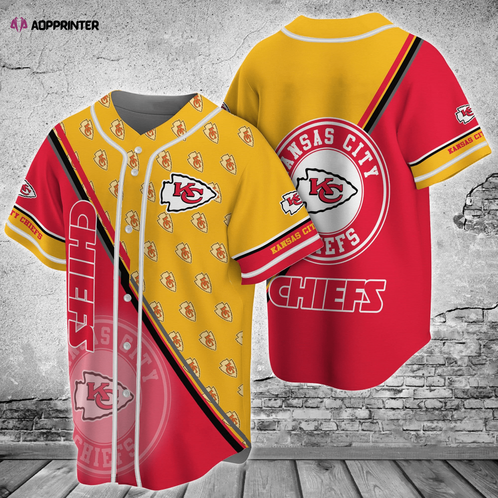 Kansas City Chiefs Fan Favorite Baseball Jersey Shirt FVJ - Aopprinter baseball jersey product view 1