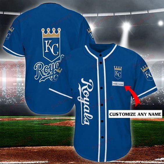 Kansas City Royals Baseball Jersey BJ0009 - lylyprint.com baseball jersey product view 2