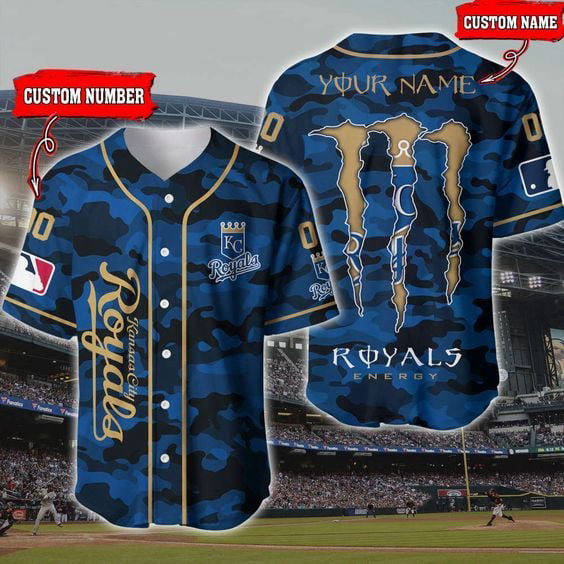 Kansas City Royals Baseball Jersey Gift for Men Dad - lylyprint.com baseball jersey product view 2