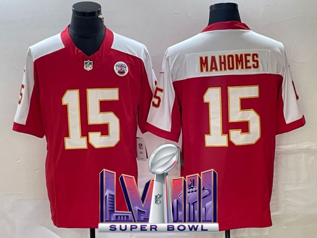 kansas city chiefs #15 patrick mahomes Chiefs 4 Edition Football Jersey football jersey product view 1