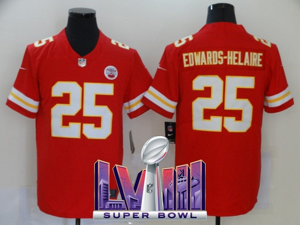 kansas city chiefs #25 V2 997 Football Jersey football jersey product view 1