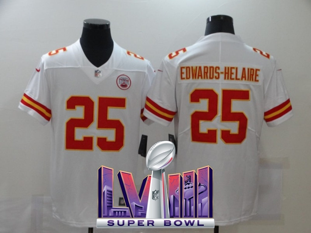kansas city chiefs #25 edwards-helaire V2 228 Football Jersey football jersey product view 1