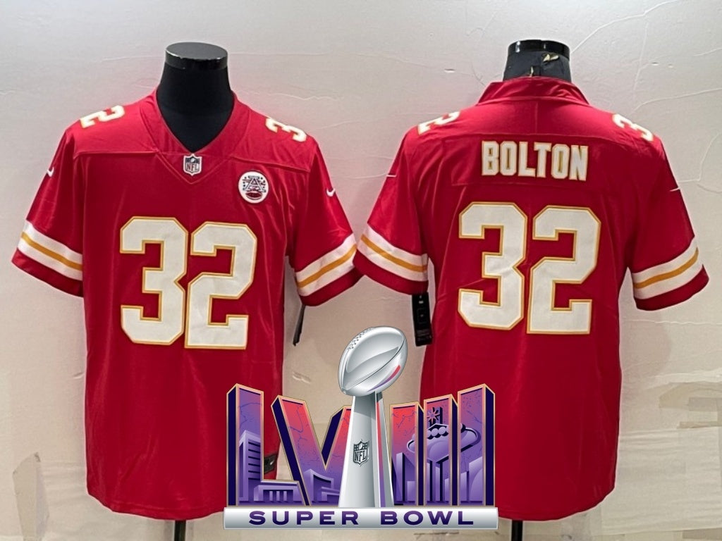 kansas city chiefs #32 nick bolton V2 f55 Style 1 Football Jersey football jersey product view 1