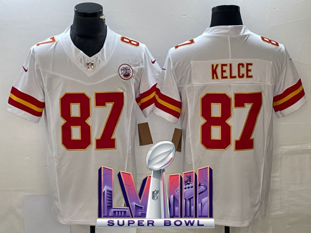 kansas city chiefs #87 travis kelce 3 Edition Chiefs Football Jersey football jersey product view 1