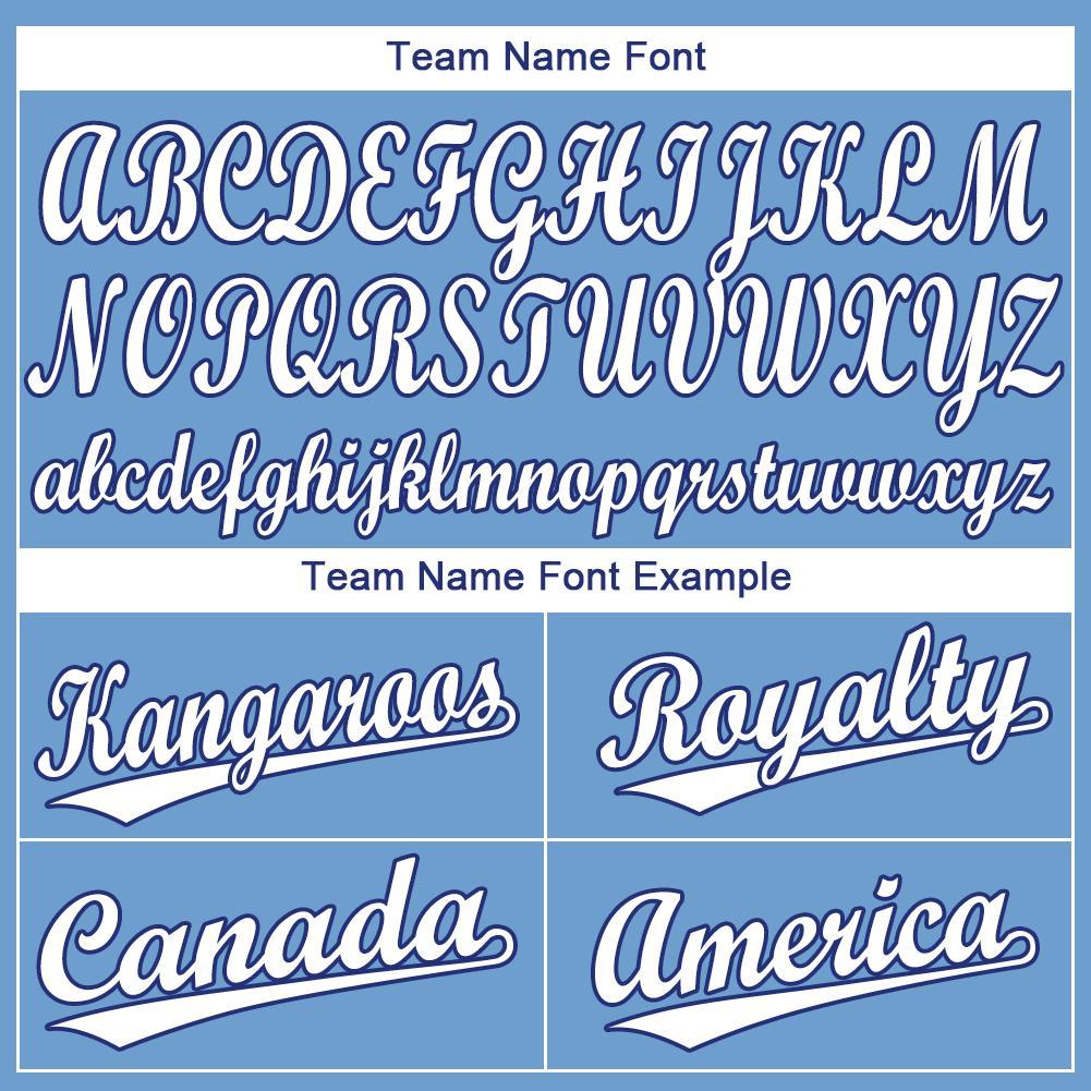 Custom Light Blue White-Royal Baseball Jersey baseball jersey product view 5