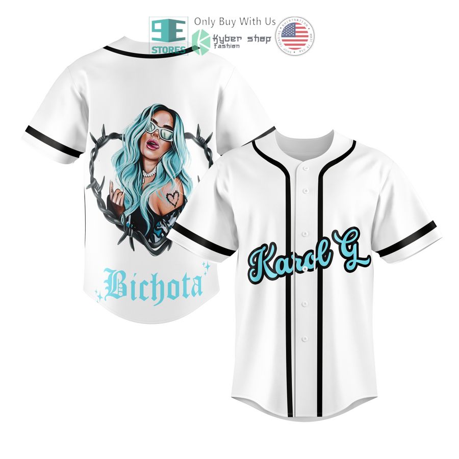 BEST Karol G Bichota Baseball Jersey baseball jersey product view 1