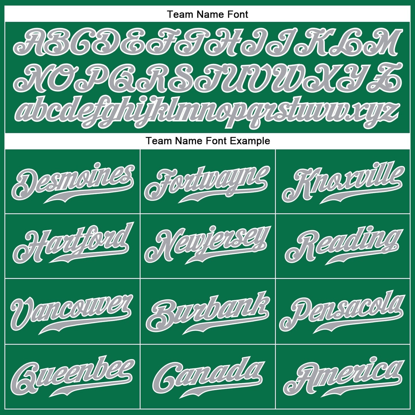 Custom Kelly Green Gray-White Authentic Baseball Jersey baseball jersey product view 4