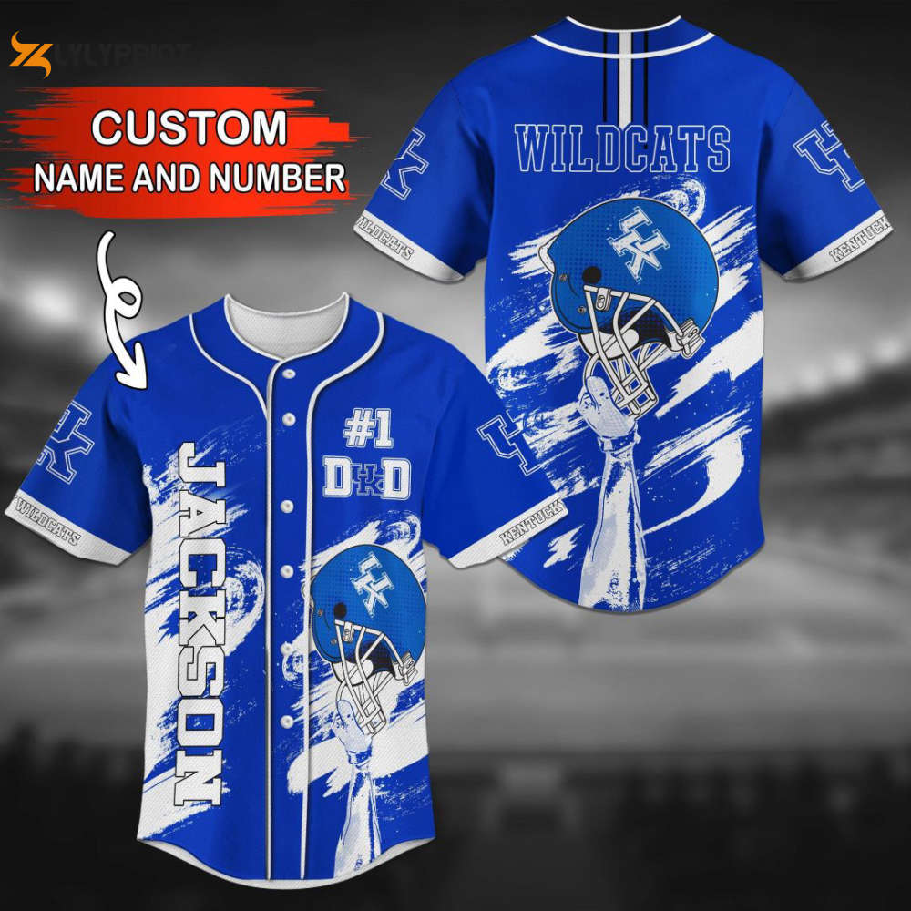 Kentucky Wildcats Personalized Baseball Jersey Gift For Men Women - lylyprint.com baseball jersey product view 1