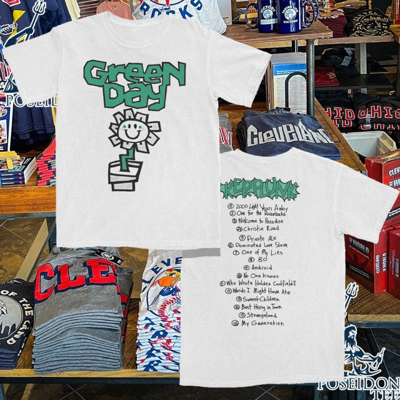 Kerplunk Flower Tracklist T-shirt Unisex T-shirt, Sweatshirt, Hoodie, Long Sleeve Tee - T-Shirt, Sweatshirt, Hoodie