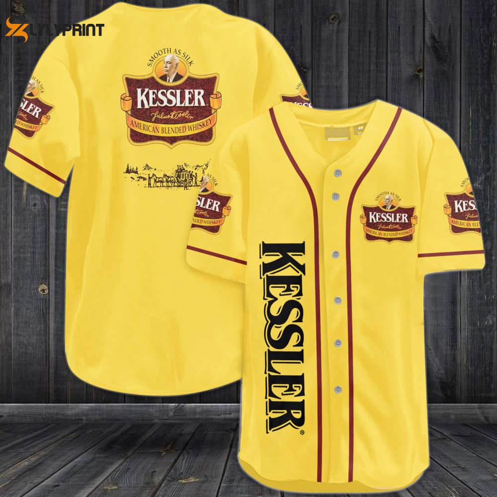 Kessler American Blended Whiskey Baseball Jersey - lylyprint.com baseball jersey product view 1