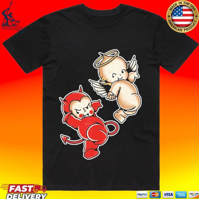 Kewpie Baby Devil Angel Cherubs T-shirt Unisex T-shirt, Sweatshirt, Hoodie, Long Sleeve Tee - T-Shirt, Sweatshirt, Hoodie