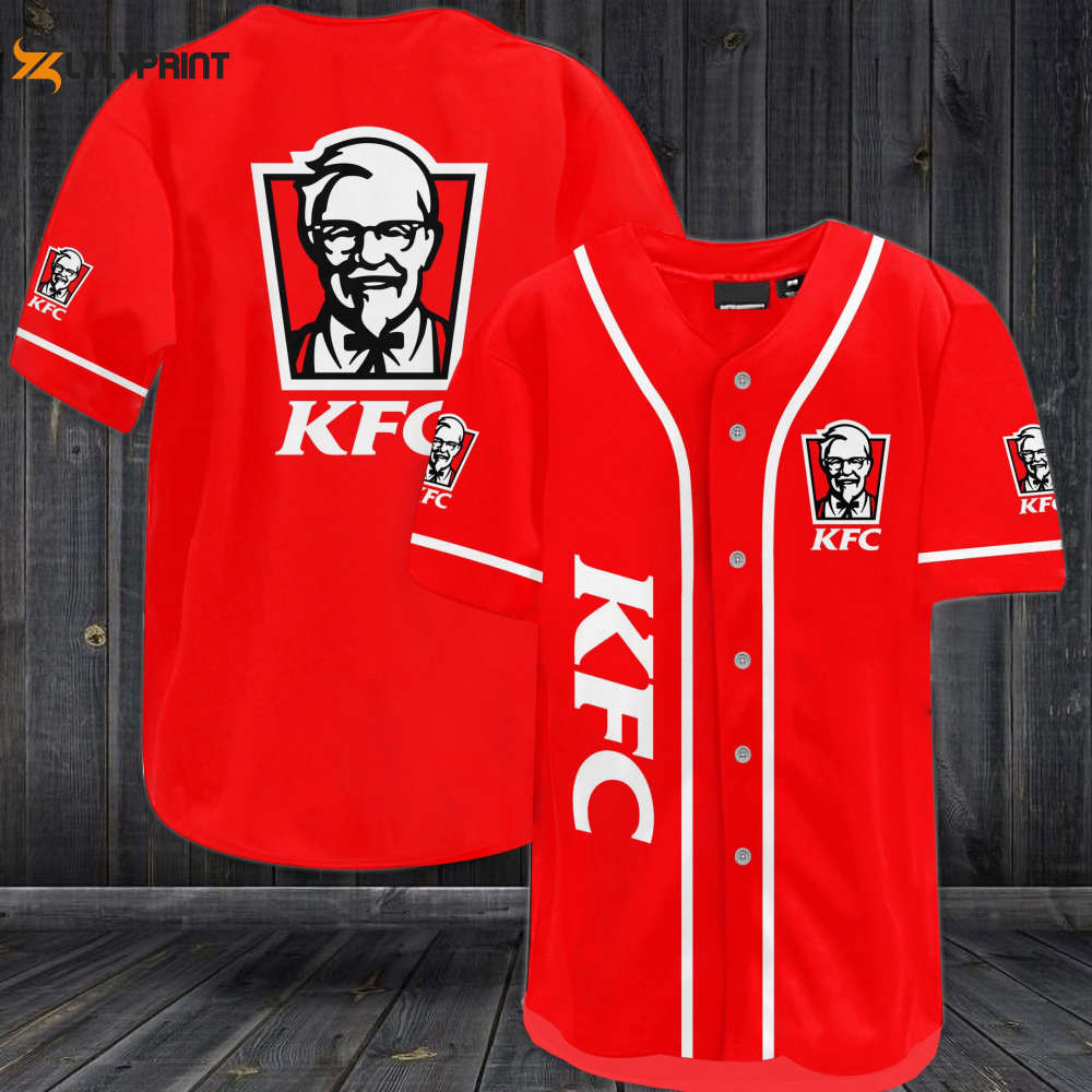 KFC Baseball Jersey - lylyprint.com baseball jersey product view 1