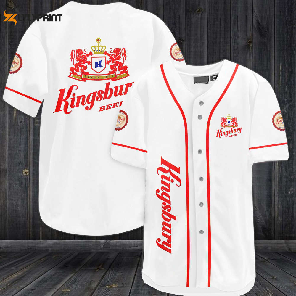 Kingsbury Beer Baseball Jersey - lylyprint.com baseball jersey product view 1