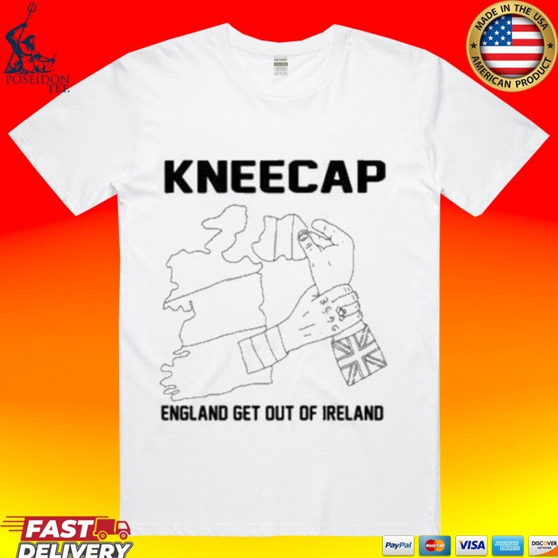 Kneecap England Get Out Of Ireland T-shirt Unisex T-shirt, Sweatshirt, Hoodie, Long Sleeve Tee - T-Shirt, Sweatshirt, Hoodie
