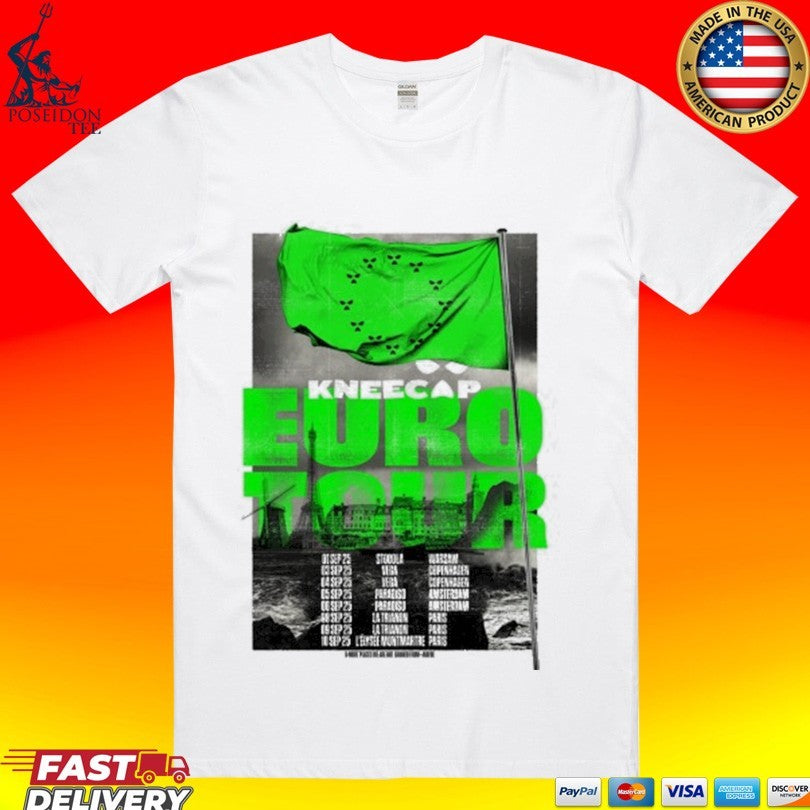 Kneecap Euro Tour Shirt Unisex T-shirt, Sweatshirt, Hoodie, Long Sleeve Tee - T-Shirt, Sweatshirt, Hoodie