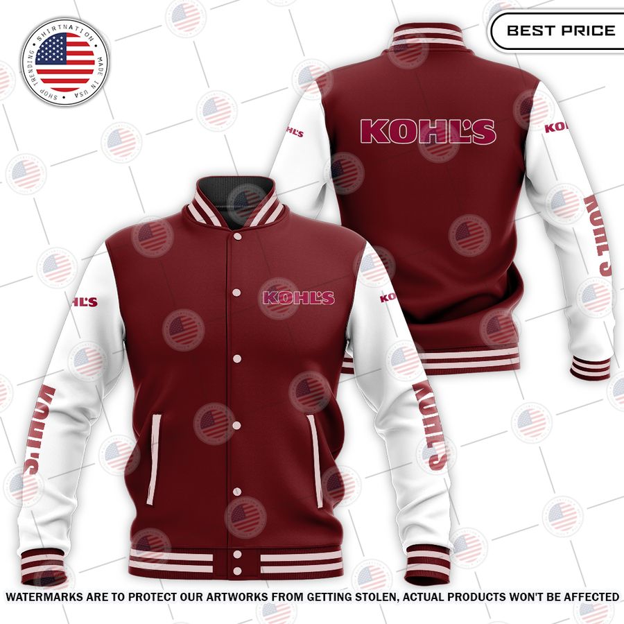 NEW Kohl's Baseball Jacket baseball jersey product view 1