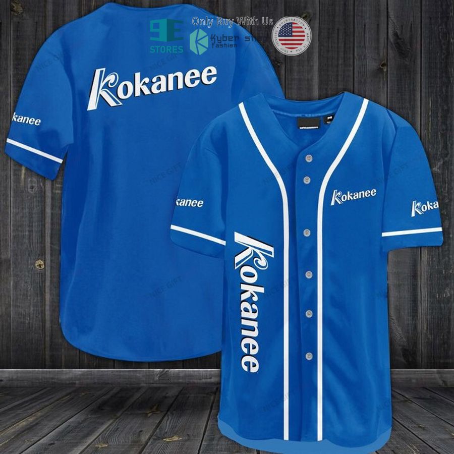BEST Kokanee blue Baseball Jersey baseball jersey product view 1
