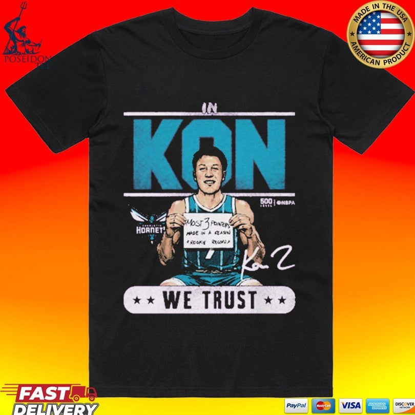 Kon Knueppel Charlotte Hornets Rookie Record We Trust T-shirt Unisex T-shirt, Sweatshirt, Hoodie, Long Sleeve Tee - T-Shirt, Sweatshirt, Hoodie