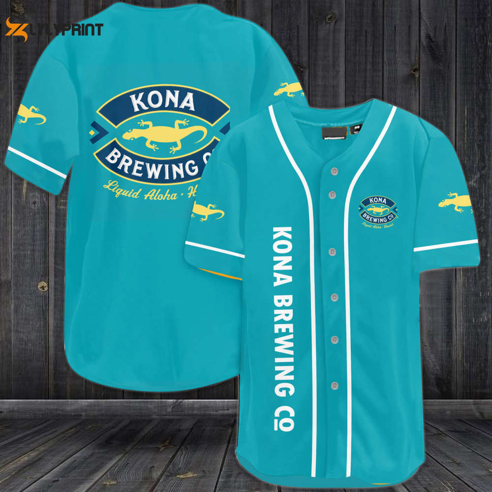 Shop Kona Brewing Co Baseball Jersey - Perfect Gift for Men & Women! - lylyprint.com baseball jersey product view 1