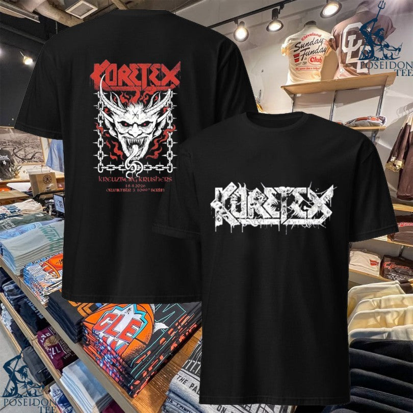 Kreator X Coretex Berlin Germany 2026 Exclusive At Oranienstr Kreuzberg Krushers April 18 2026 T-shirt - T-Shirt, Sweatshirt, Hoodie