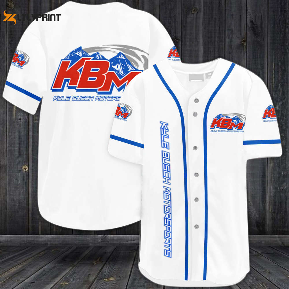 Kyle Busch Motorsports Racing Baseball Jersey - lylyprint.com baseball jersey product view 1