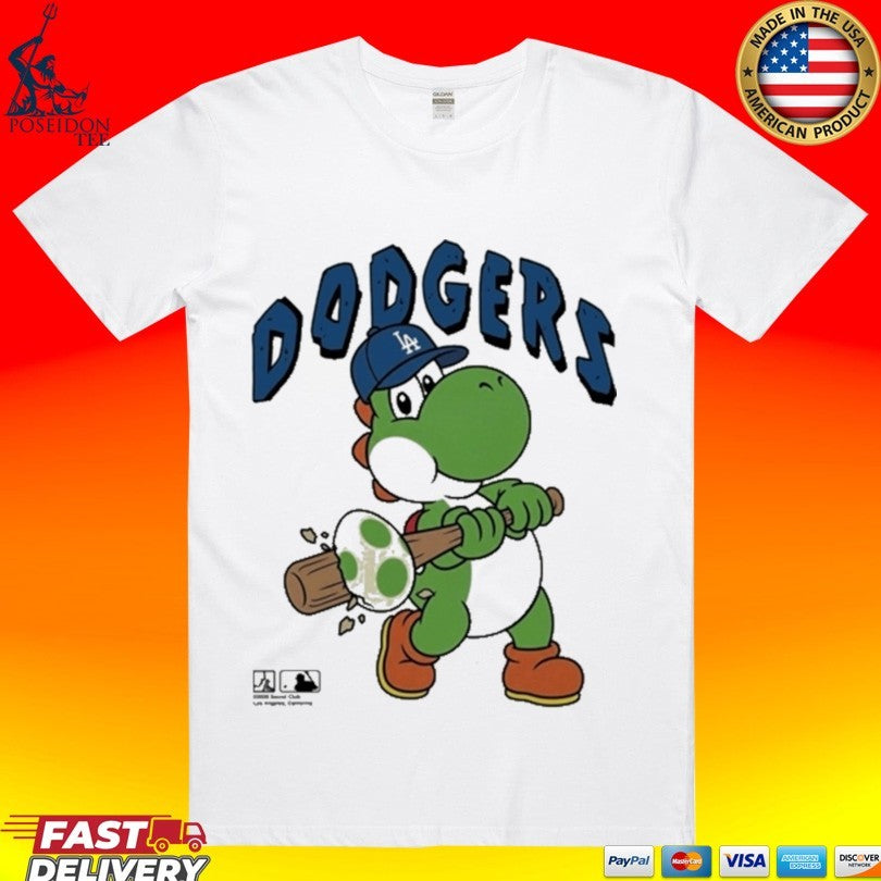 La Dodgers Yoshi Baseball Egg T-shirt Unisex T-shirt, Sweatshirt, Hoodie, Long Sleeve Tee - T-Shirt, Sweatshirt, Hoodie