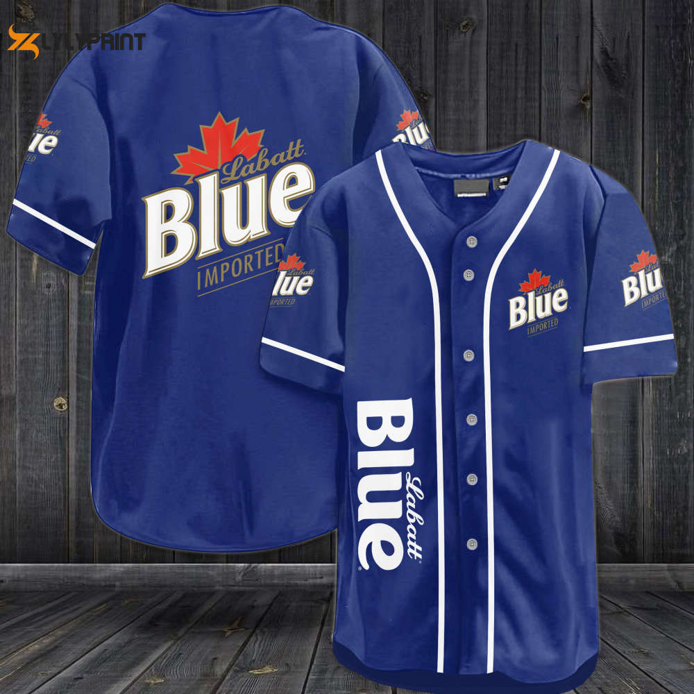 Labatt Blue Imported Baseball Jersey - Gift for Men Women - lylyprint.com baseball jersey product view 1