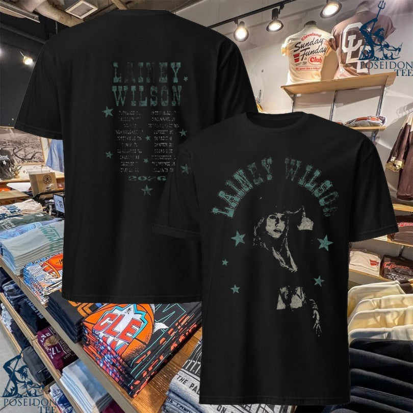 Lainey Wilson 2026 Tour T-shirt Unisex T-shirt, Sweatshirt, Hoodie, Long Sleeve Tee - T-Shirt, Sweatshirt, Hoodie