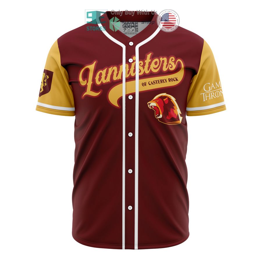 BEST Lannisters of Casterly Rock Game of Thrones Baseball Jersey baseball jersey product view 1