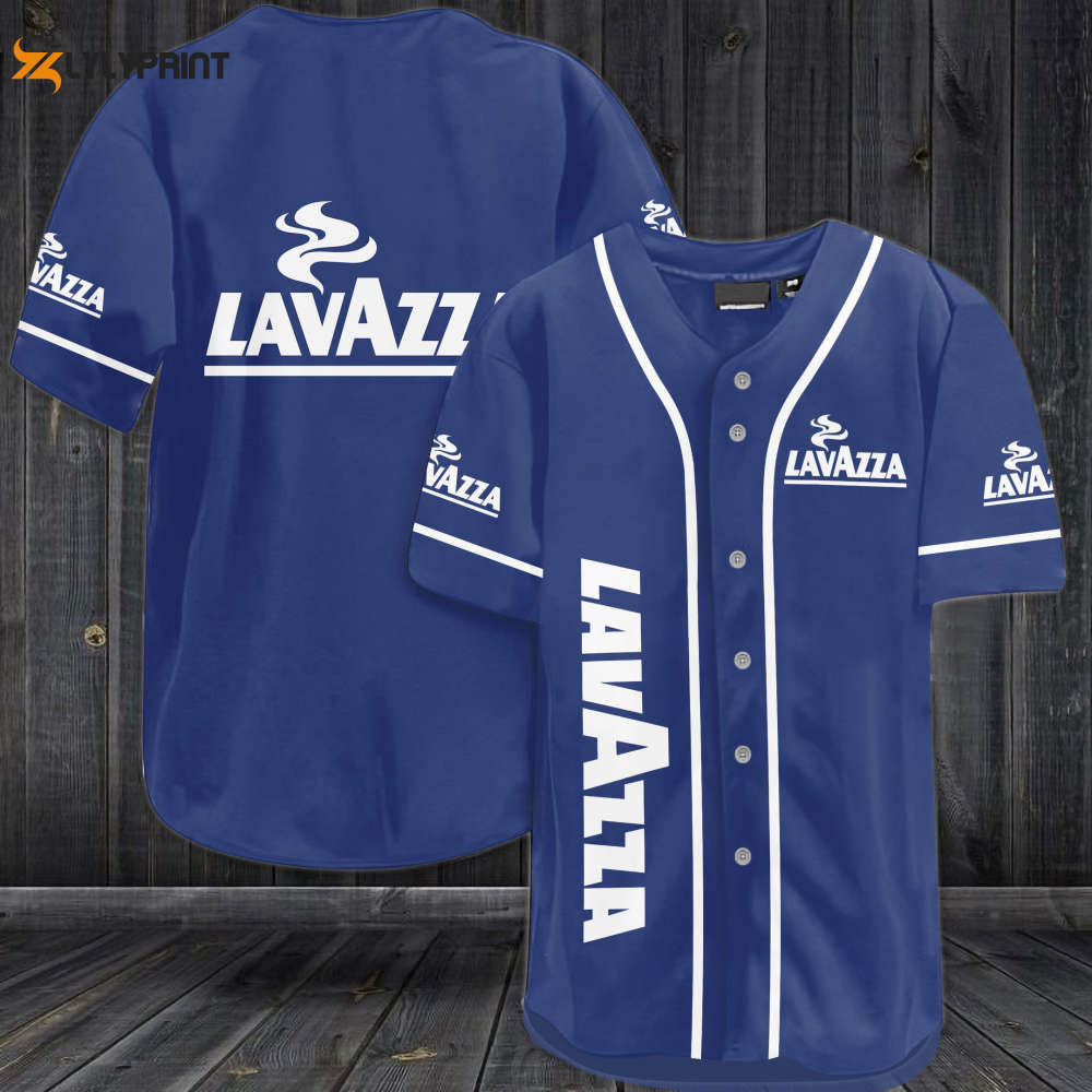 Lavazza Baseball Jersey - lylyprint.com baseball jersey product view 1