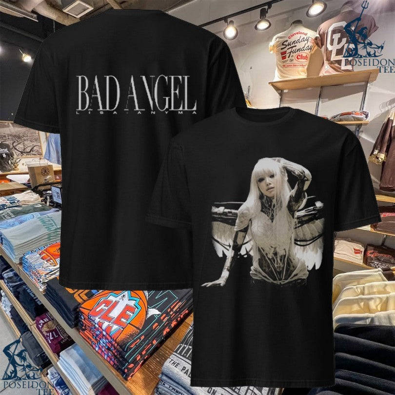 Anyma X Lisa Bad Angel Portrait T-shirt Unisex T-shirt, Sweatshirt, Hoodie, Long Sleeve Tee - T-Shirt, Sweatshirt, Hoodie