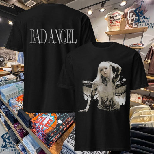 Anyma X Lisa Bad Angel Portrait T-shirt Unisex T-shirt, Sweatshirt, Hoodie, Long Sleeve Tee - T-Shirt, Sweatshirt, Hoodie