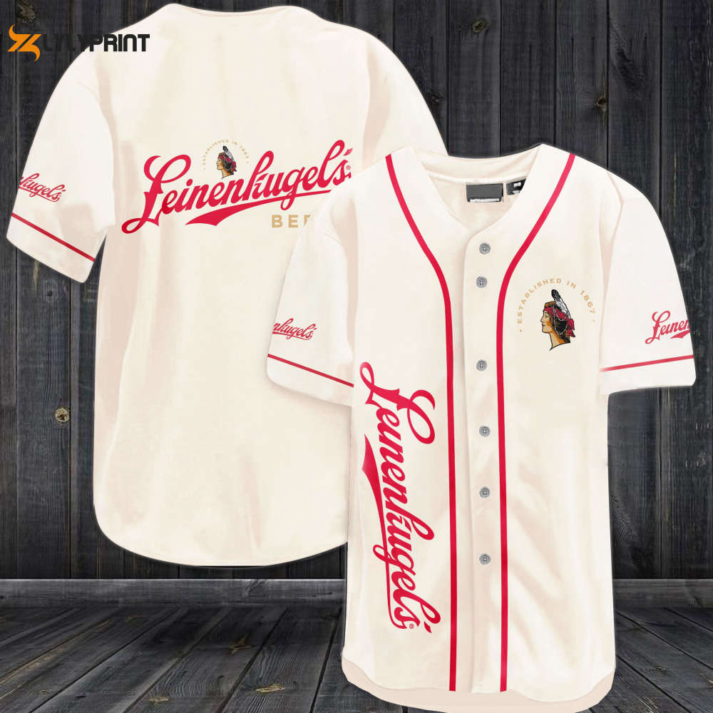 Leinenkugel Beer Baseball Jersey - lylyprint.com baseball jersey product view 1