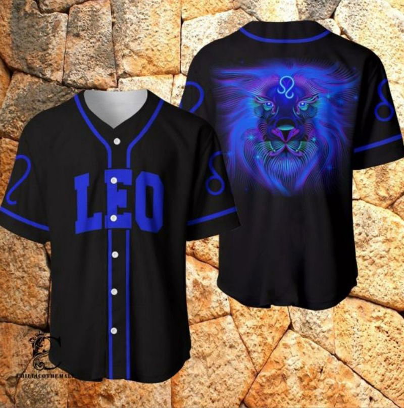 Leo Zodiac Baseball Jersey - lylyprint.com baseball jersey product view 5