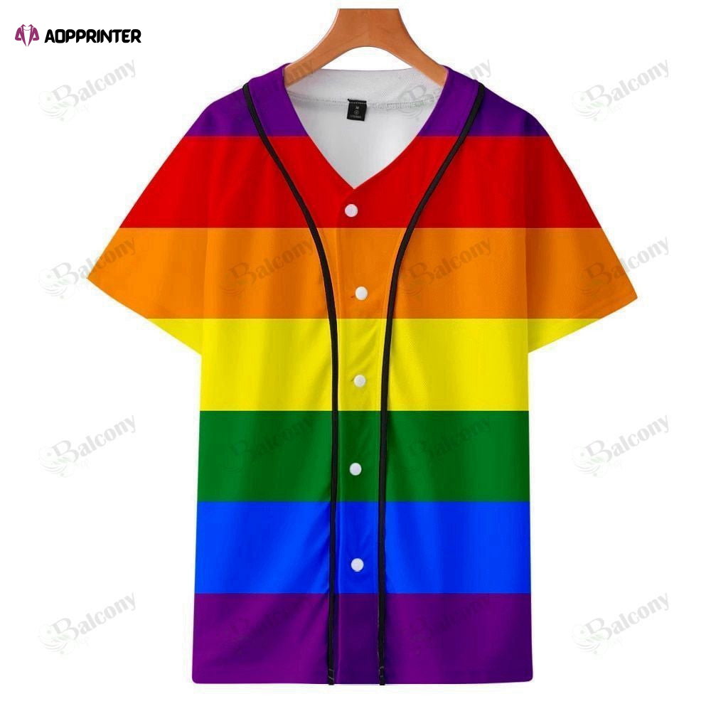 LGBT Baseball Jersey: Baseball Tee for Inclusive Athletes #259 baseball jersey product view 1