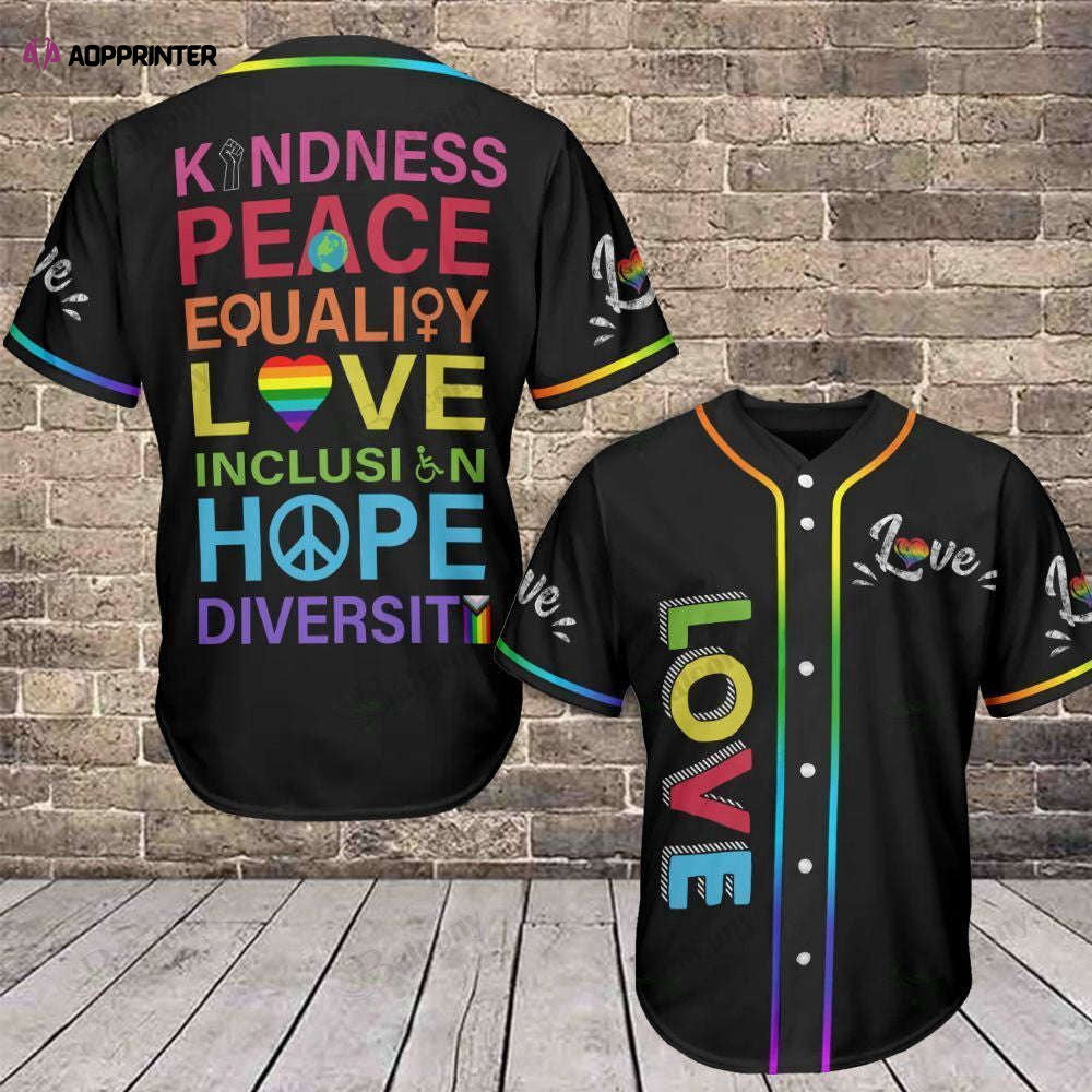 LGBT Baseball Jersey: QT204236Td Baseball Tee for Pride & Style - Aopprinter baseball jersey product view 1
