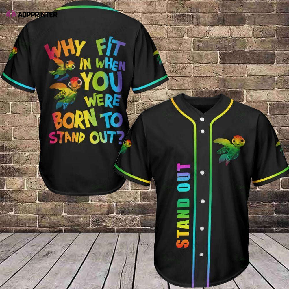 LGBT Baseball Tee: Stand Out with Jersey 401 - Shop Now! - Aopprinter baseball jersey product view 1