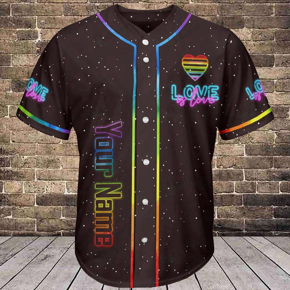 LGBT Personalized Baseball Tee Skull Jersey 269 - Custom Name for Baseball Enthusiasts - Aopprinter baseball jersey product view 2