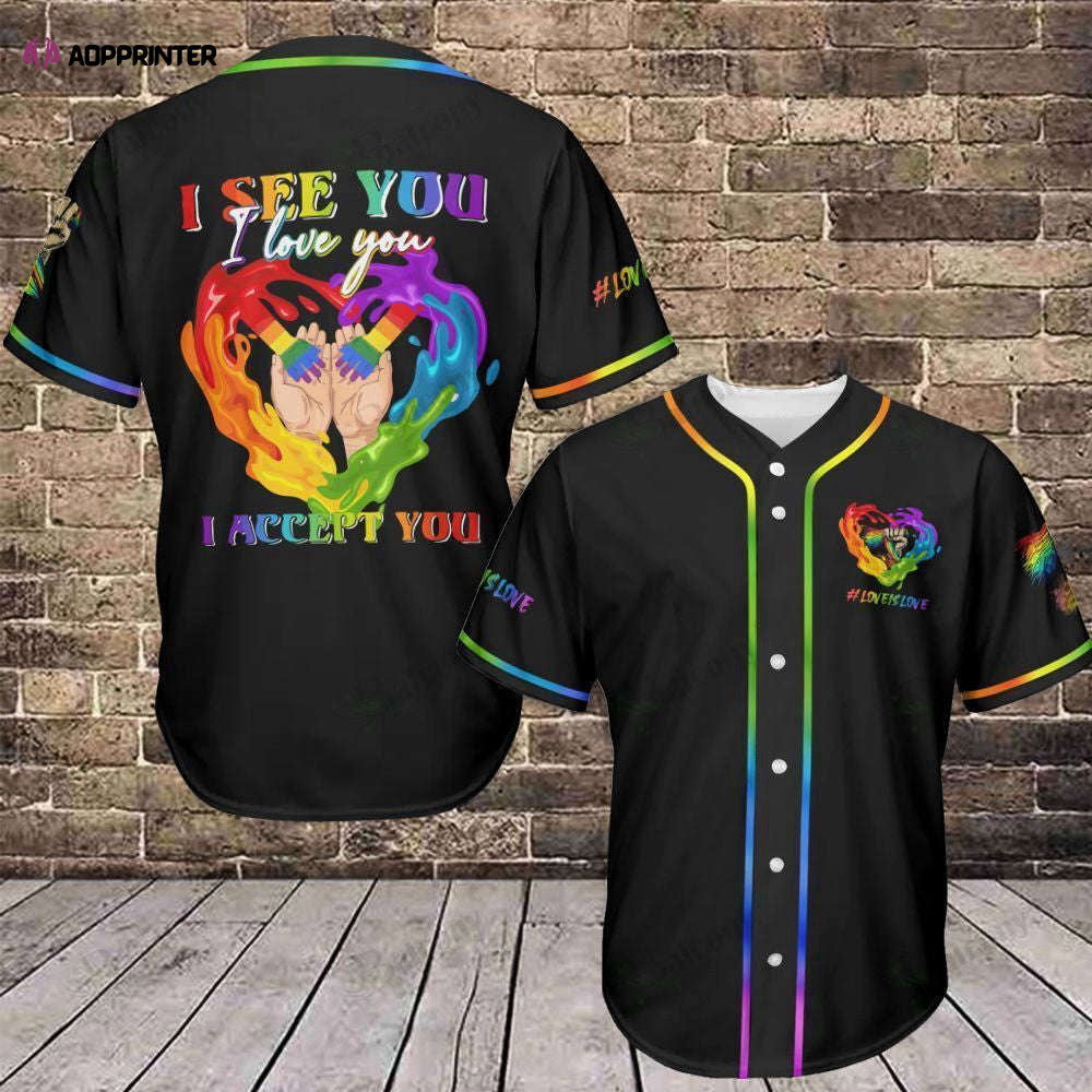 LGBT Pride Baseball Jersey 330 - Baseball Tee for All-Inclusive Sports Enthusiasts - Aopprinter baseball jersey product view 1