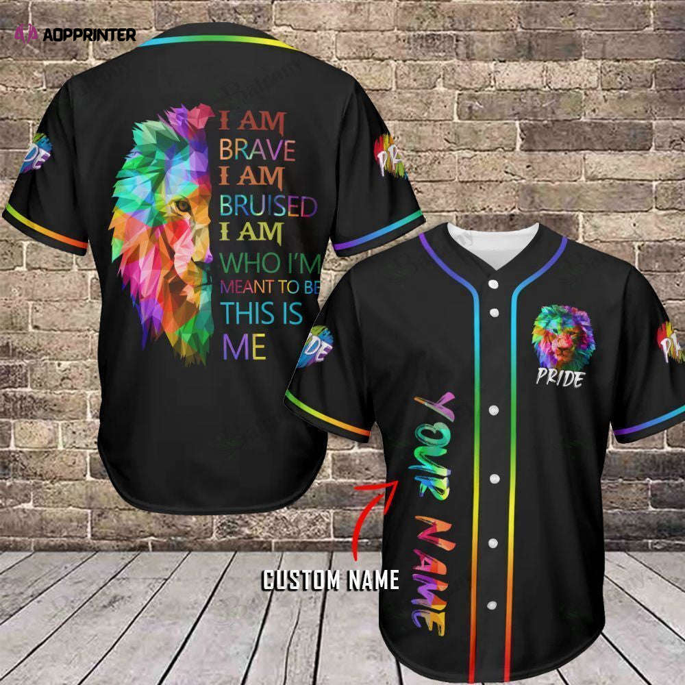 LGBT Pride Baseball Tee - Personalized Name Jersey 314 QT205071Td - Aopprinter baseball jersey product view 1