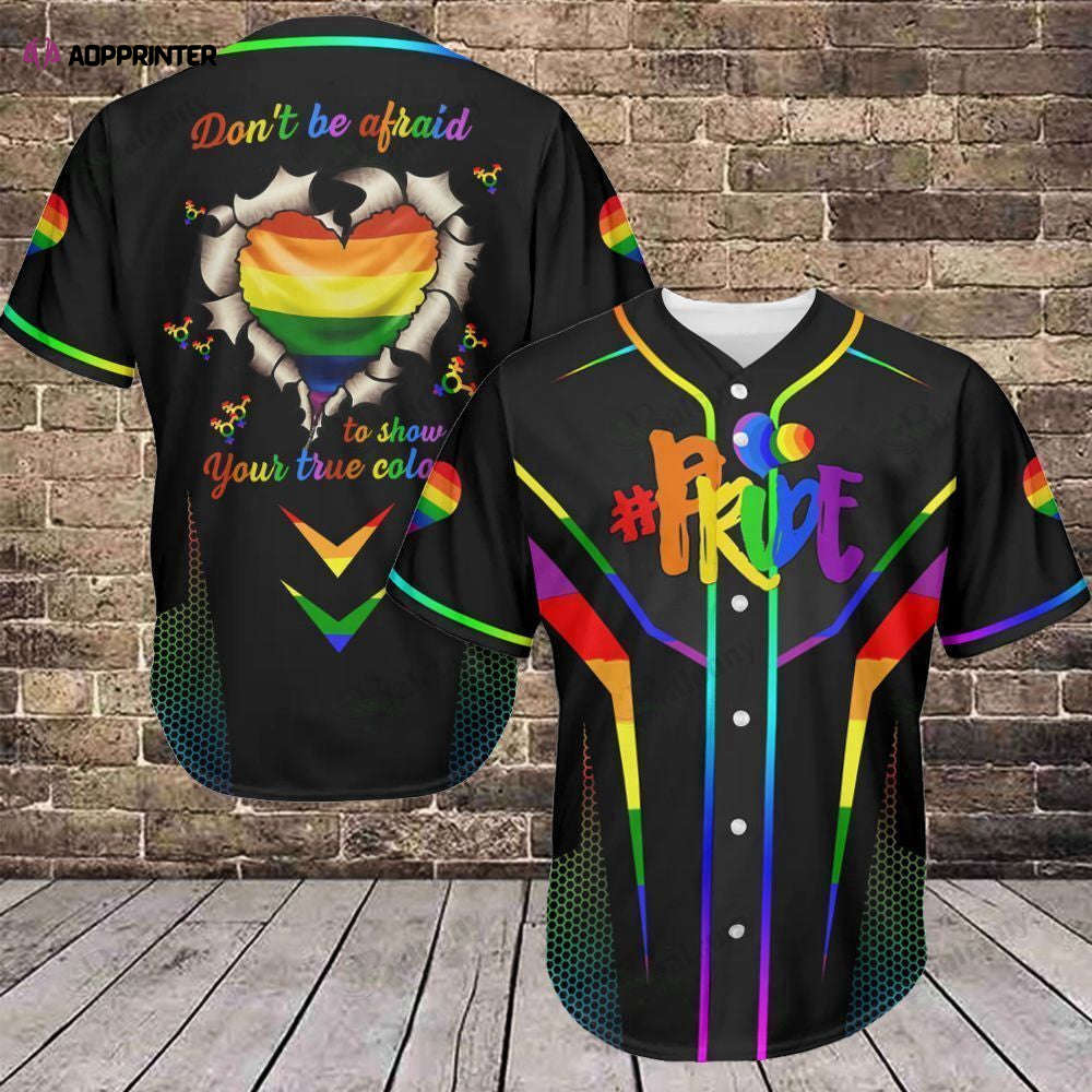 LGBT Pride Baseball Tee: QT205015Td Jersey 322 - Engaging & Relevant! - Aopprinter baseball jersey product view 1